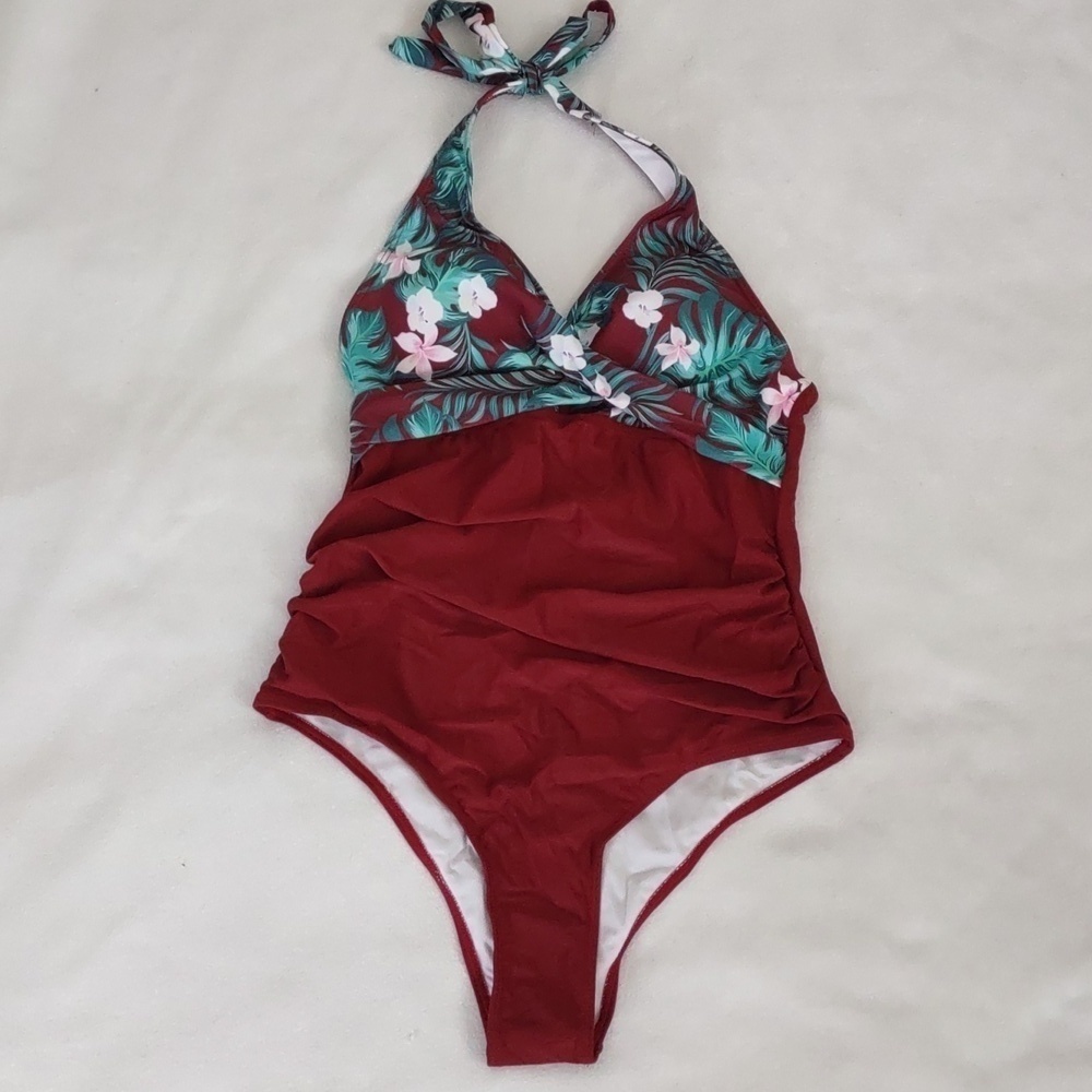 New Burgundy One Piece Size M